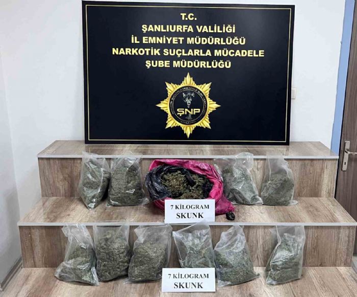 Siverekte 7 kilo skunk ele geirildi, 3 gzalt