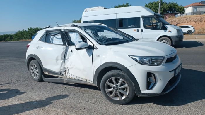 Malatyada otomobil ile motosiklet arpt: 1 ar yaral