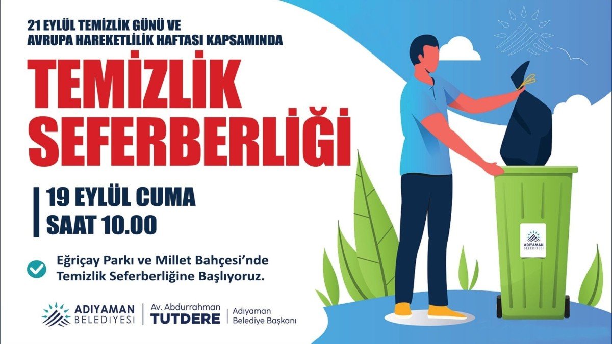 Adıyaman Belediyesi’nden vatandaşa ‘temizlik seferberliği’ çağrısı