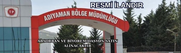 ABSORBAN VE BİYOREMİDASYON SATIN ALINACAKTIR