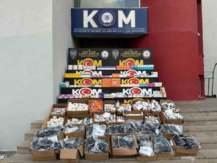 Adana’da Kaçak İlaç ve Tıbbi Malzeme Operasyonu: Binlerce Ürün Ele Geçirildi