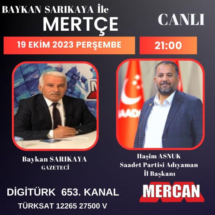 Başkan Asnuk Mercan TV’de