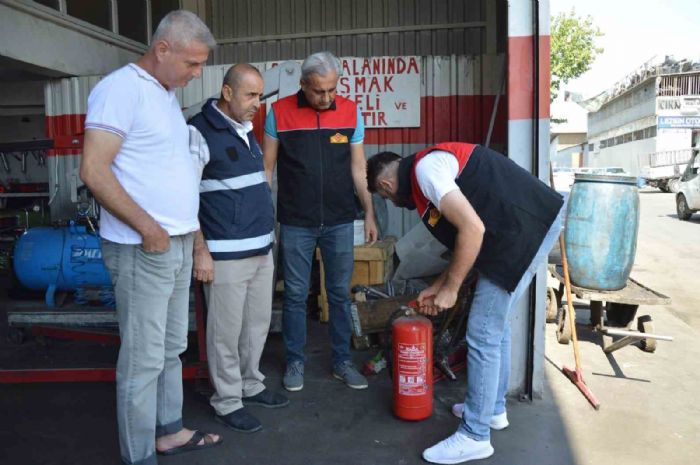 Diyarbakır’da sanayi sitelerinde yangınları önlemek için denetim yapılıyor