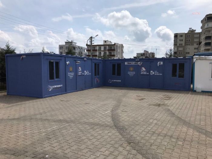 Eğitim Konteynerleri, İzmit Belediyesi'nin Adıyaman'daki Çadırkentine Ulaştı