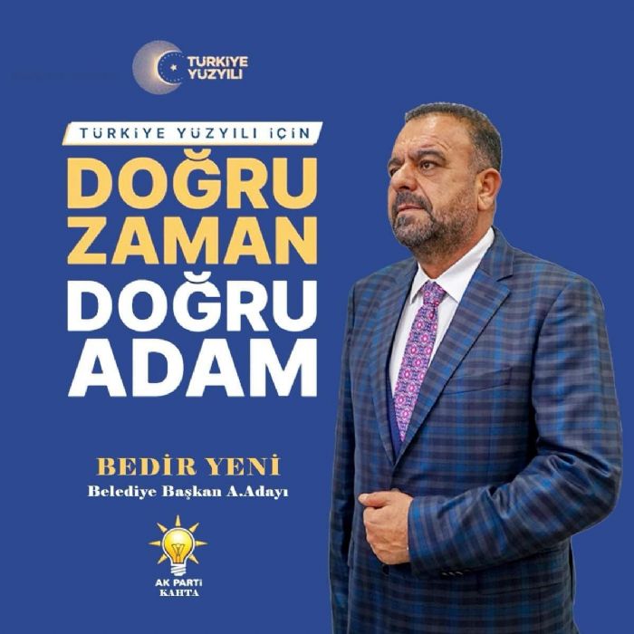 Kahta'da Heyecan Dorukta: Bedir Yeni Belediye Başkanlığı İçin Hazır!