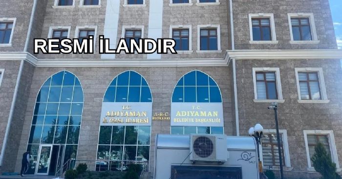 KARAYOLU İŞLERİ YAPTIRILACAKTIR ADIYAMAN İL ÖZEL İDARESİ YOL VE ULAŞIM HİZMETLERİ MÜDÜRLÜĞÜ
