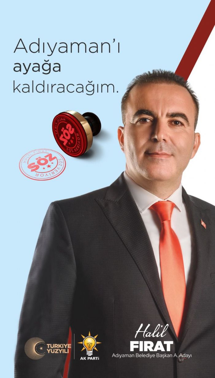 Samsat Belediye Başkanı Halil Fırat, Adıyaman Belediye Başkanlığı İçin Güçlü Projelerle Yola Çıkıyor