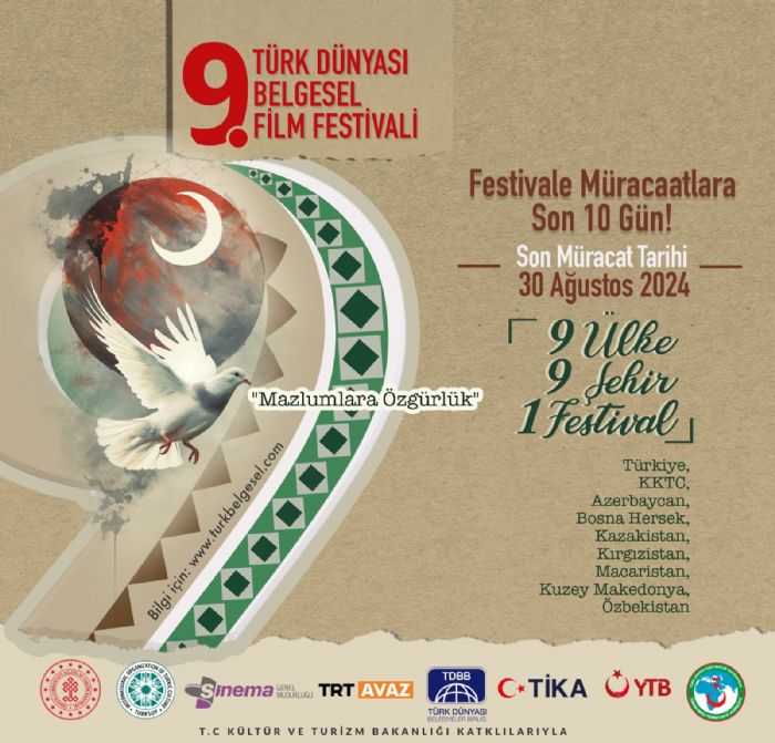 Türk Dünyası 9.Belgesel Film Festivali Film müracaatlarında son on gün