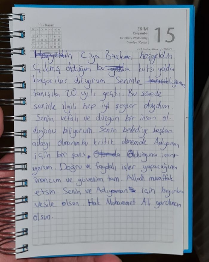 ZEYNAL BAKIR: “ZİYA POLAT DEPREM YAŞAYAN ADIYAMAN İÇİN BİR ŞANSTIR”
